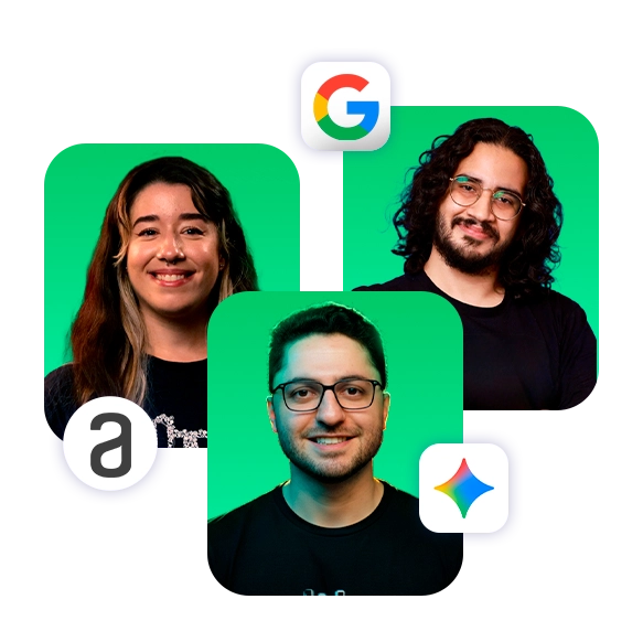 Imagem dos instrutores da Imersão Dev Google